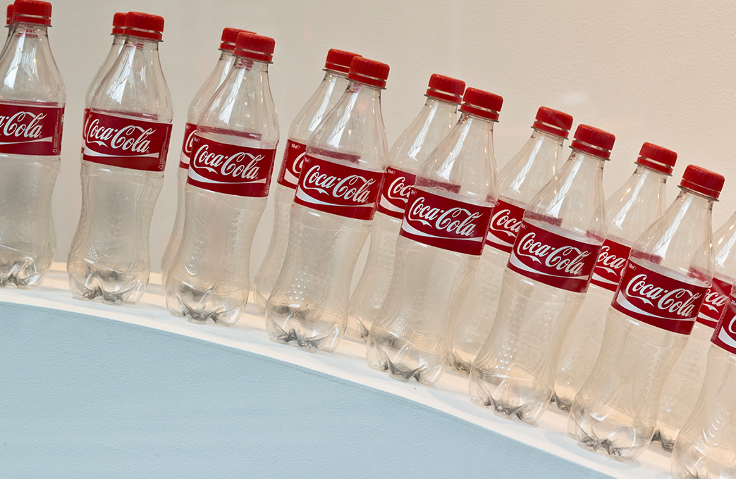 Genbrugsplast - coca cola